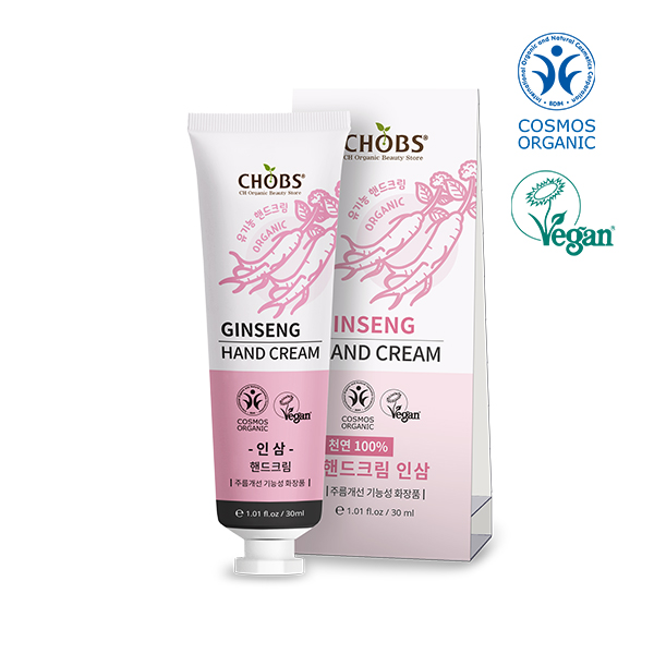 CHOBS()  ڵũ λ 30ml
 CHOBS Organic Hand Cream Ginseng 30ml